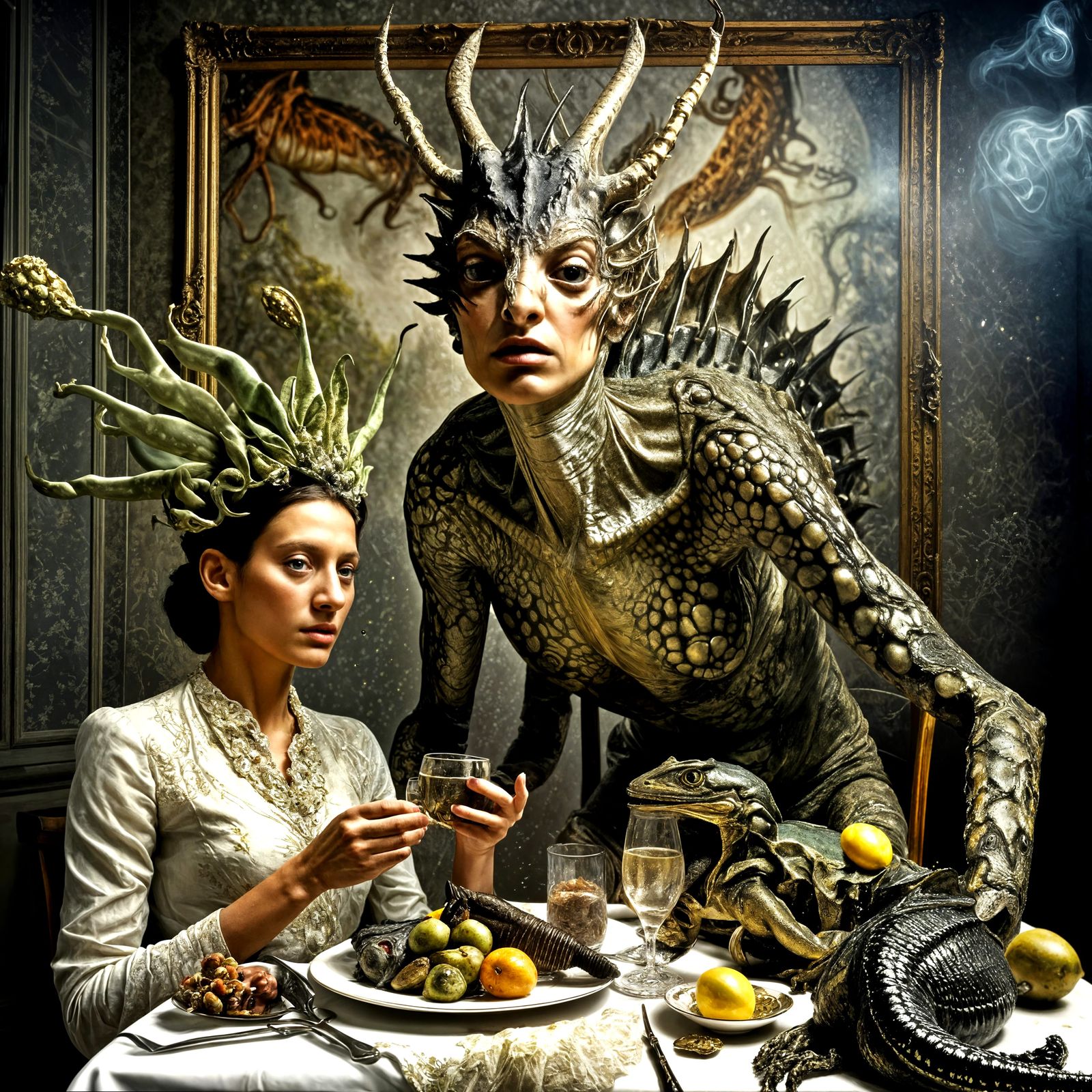 Photorealistic Image with Magical Realism Elements