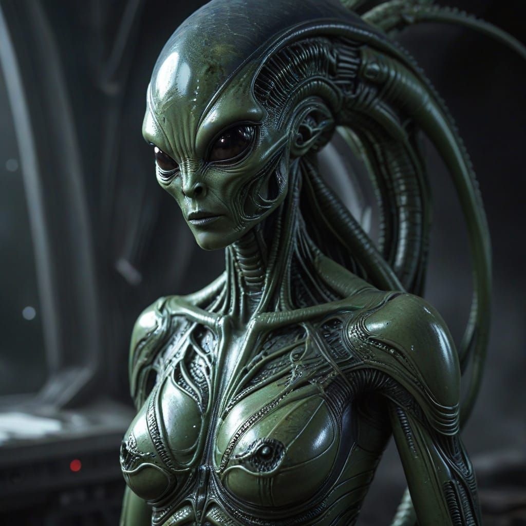 Colossal Sultry Alien Figure