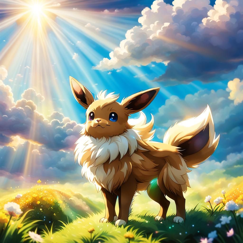 Eevee in Divine Sunshine