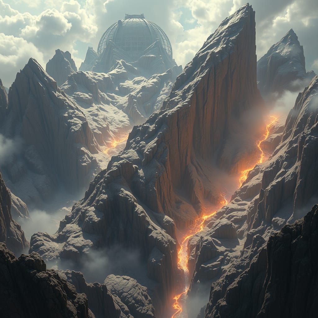 Jupiter's Topography: Epic Cinematic Digital Painting