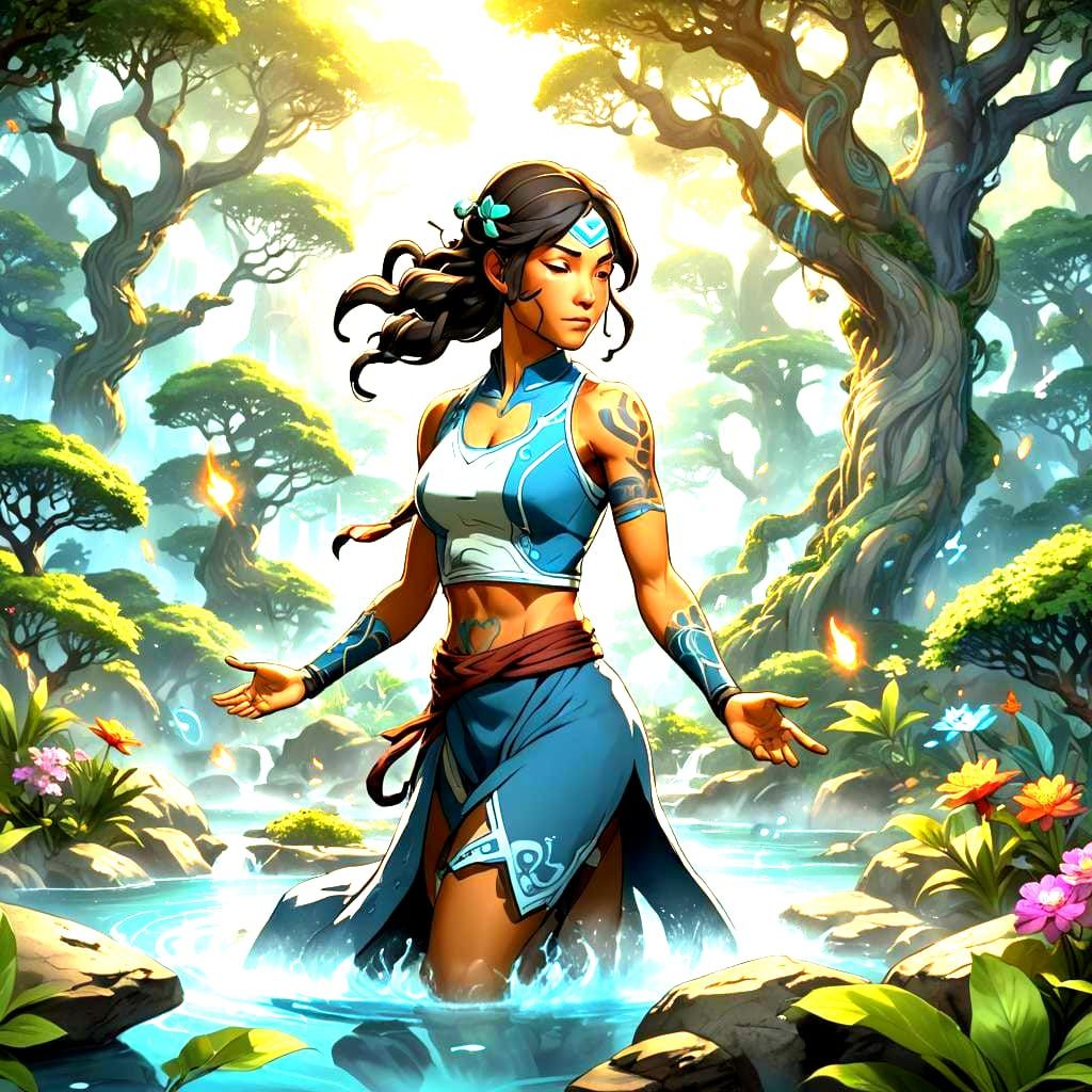 Avatar Korra Detailed Matte Painting