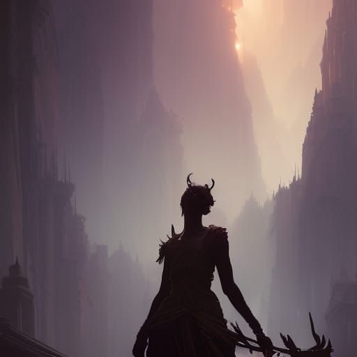 Dark Fantasy Masterpiece in Hyperdetailed Style