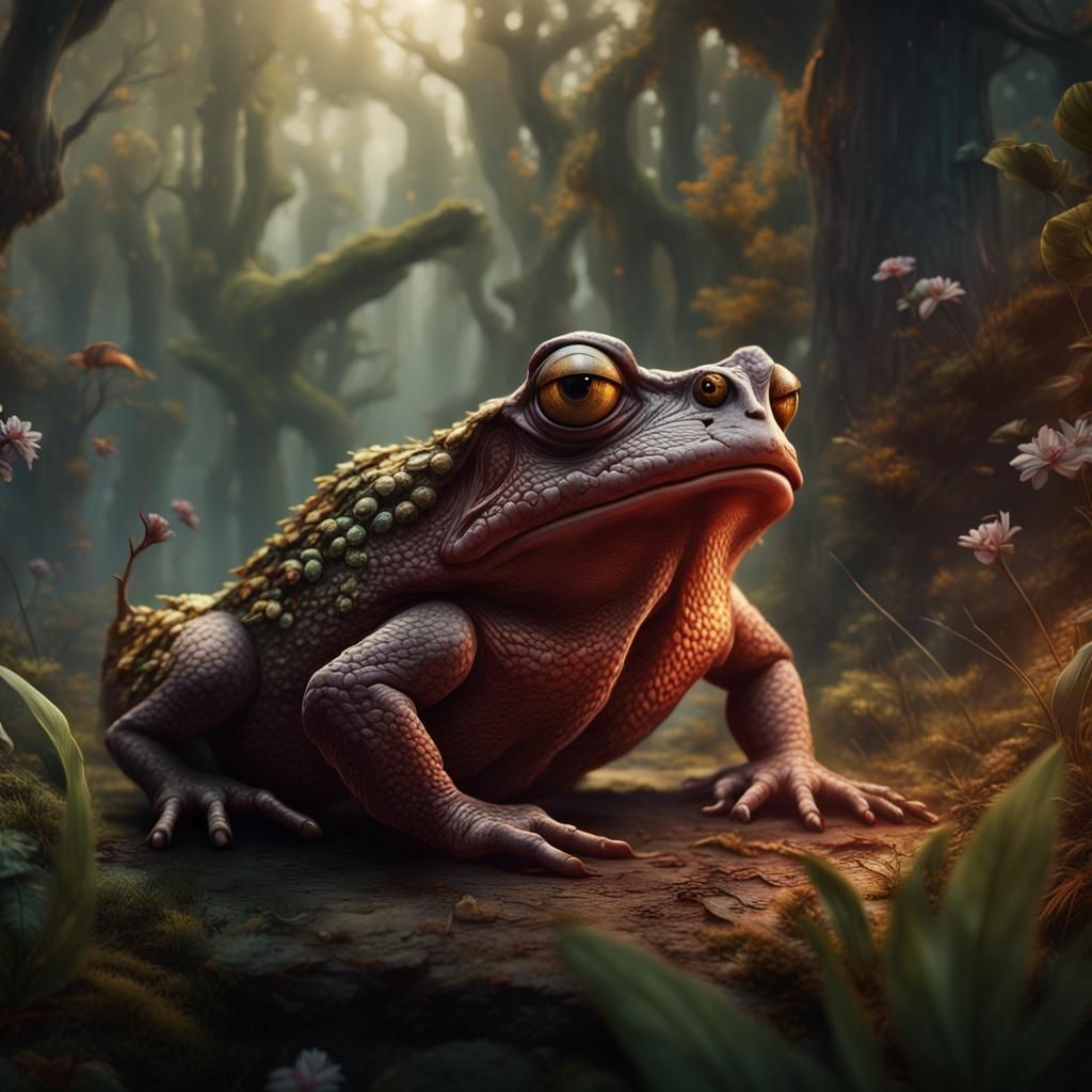 Hallucinatory Visions After Licking a Toad