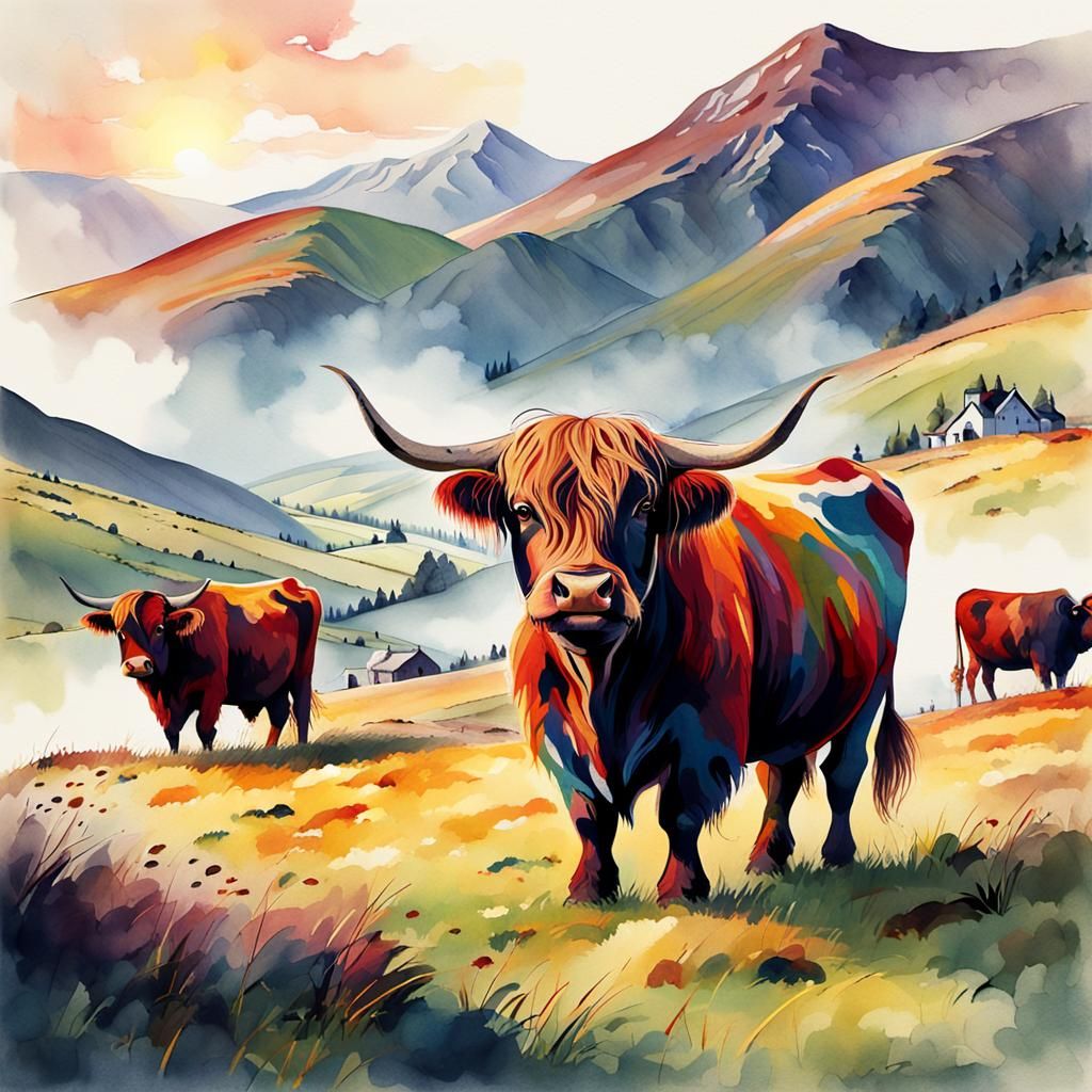 Cows as countries Scotland
