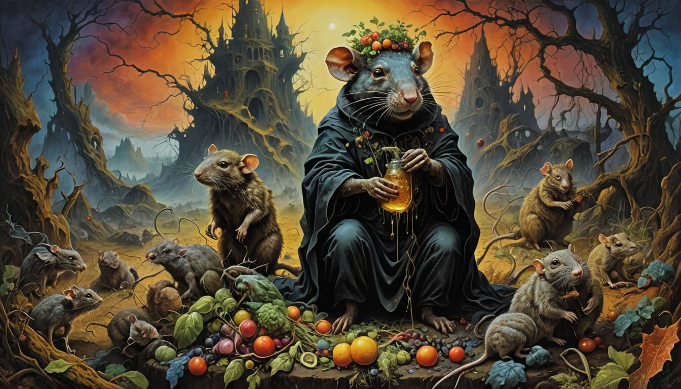 Apocalyptic Heavy Metal Landscape in Surreal Style