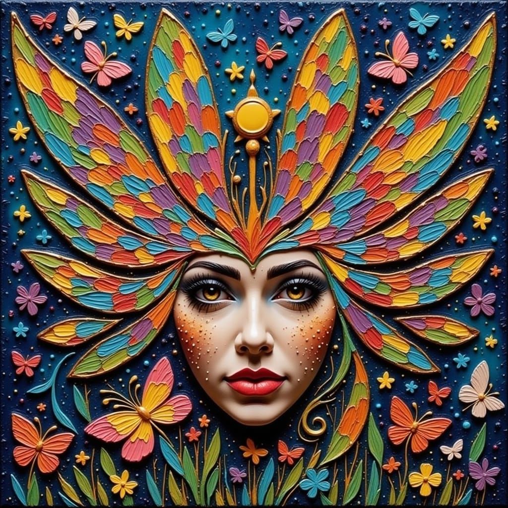 Enchanting Whimsical Barnyard Scene in Vibrant Colors