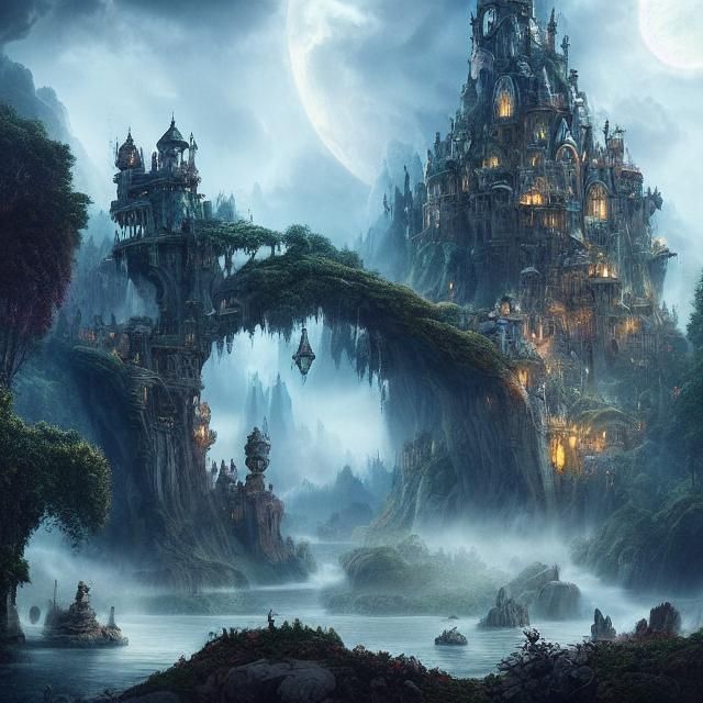 Epic Wonderland: Cinematic Digital Matte Painting