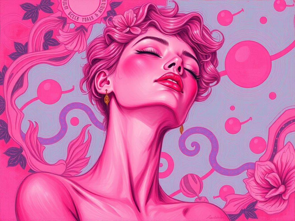 Psychedelic Impressionist Masterpiece of Serene Beauty