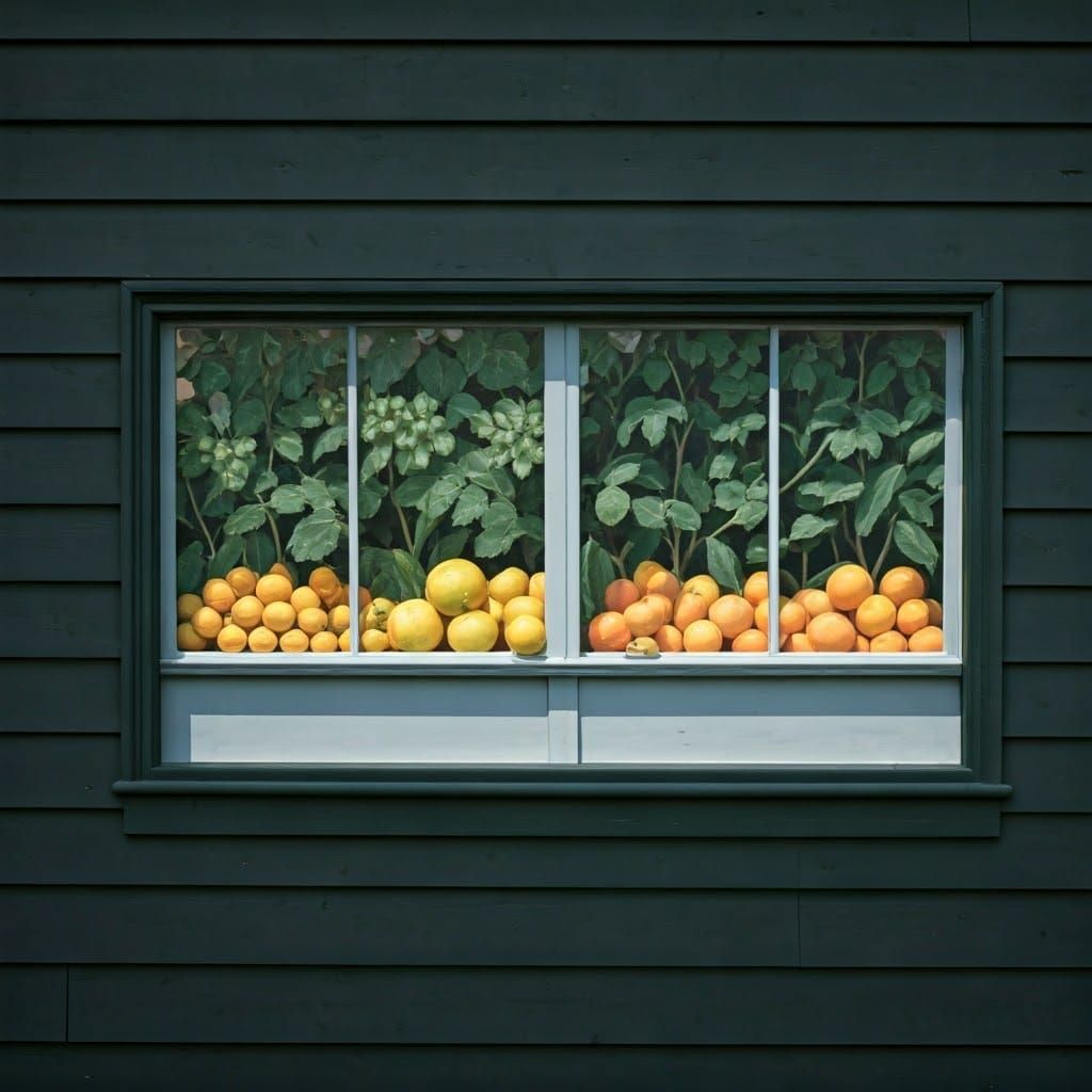 Whimsical Nighttime Harvest in a Moonlit Garden