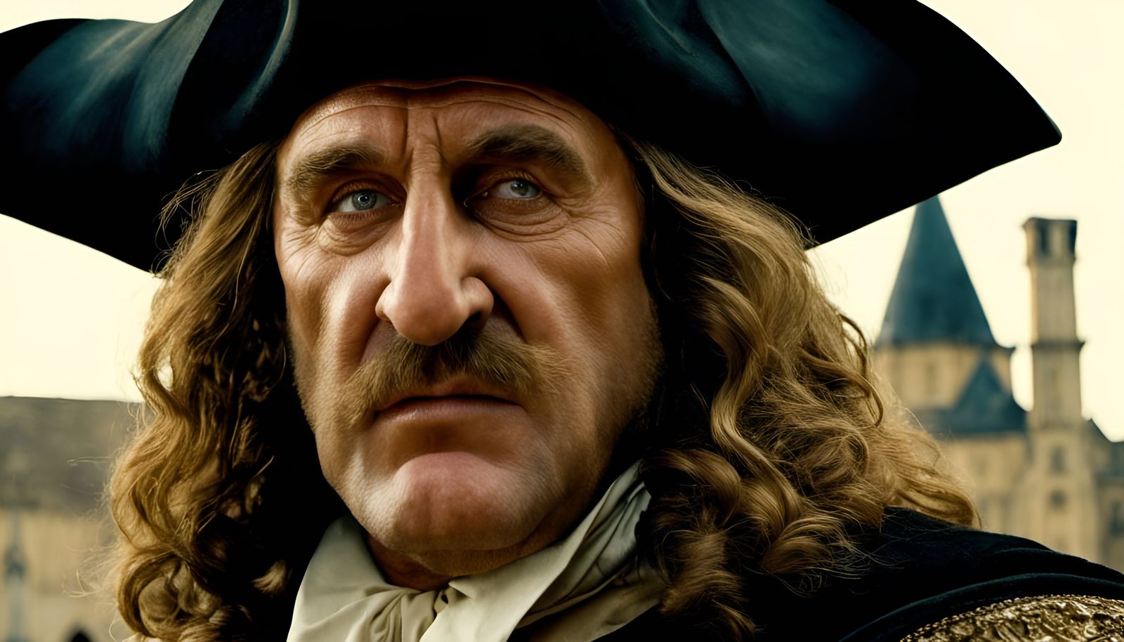 Gerard Depardieu as Cyrano with Exaggerated Nose