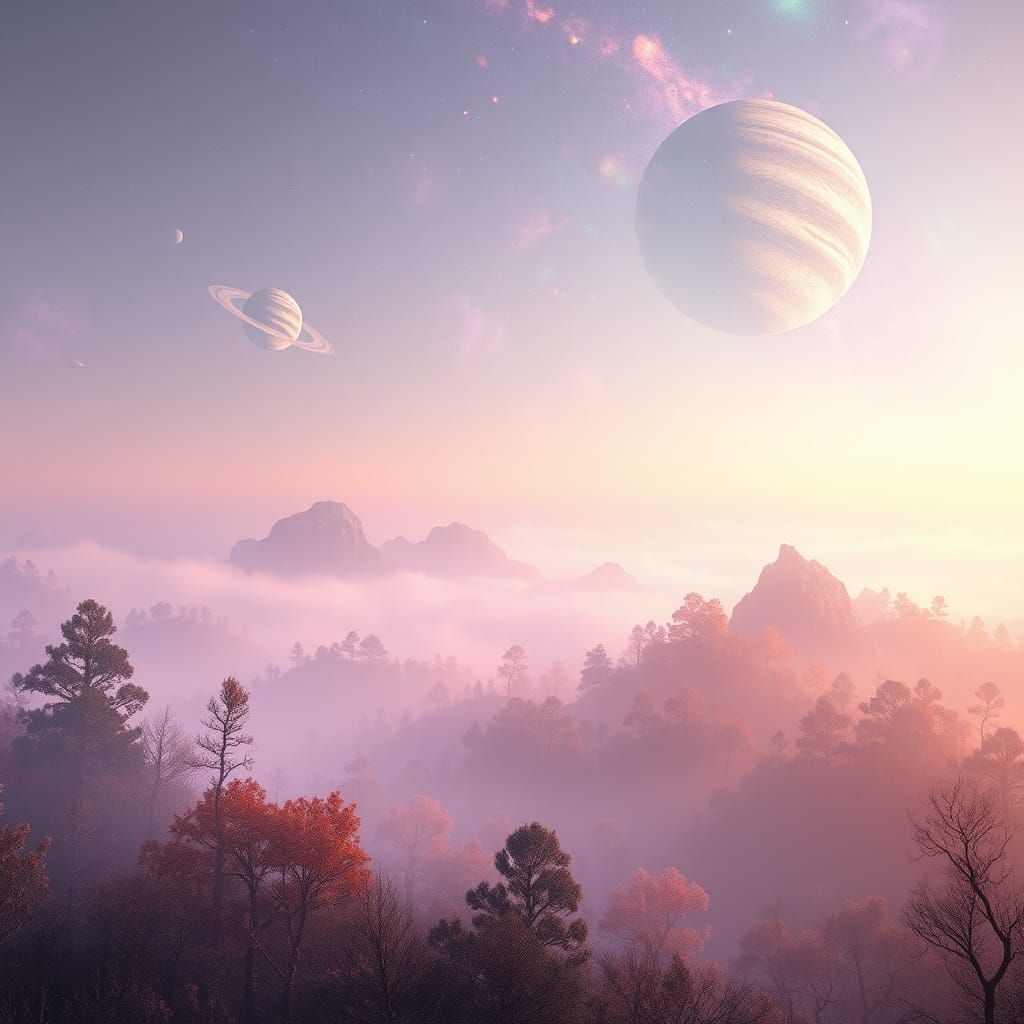 Ethereal Landscape: Reality Dissolving into Abstraction