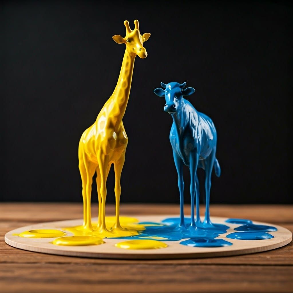 Gloopy Animal Forms Emerge from Artistic Palette