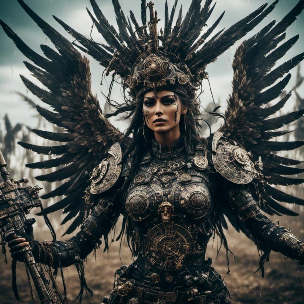 Glitched Machine Dreamscape with Distorted Lines