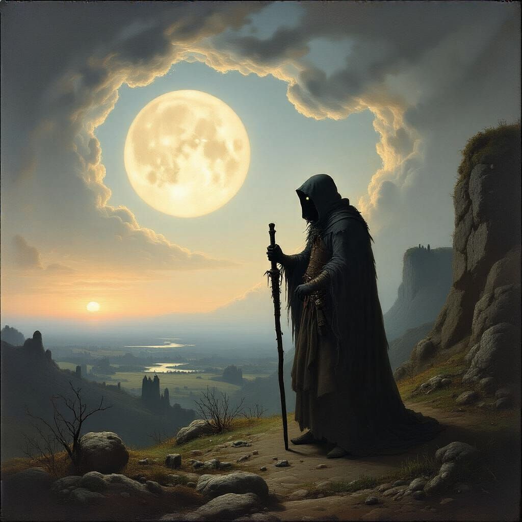 Grimdark Scene in the Style of Joseph Wright of Derby