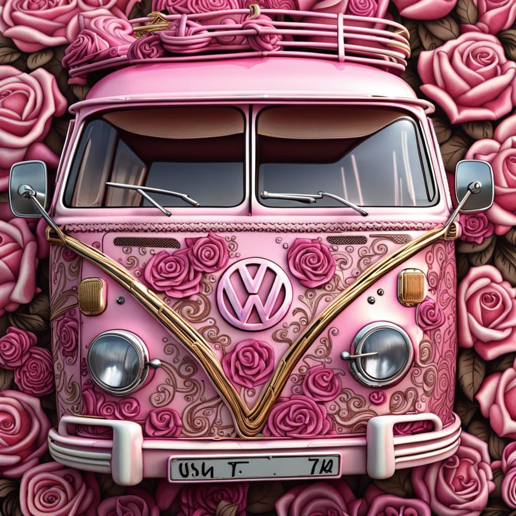 GG's Pink & Think Rose Van #1ap, by Ginny Monroe