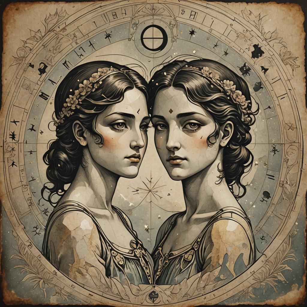 Simple Gemini Sign Art