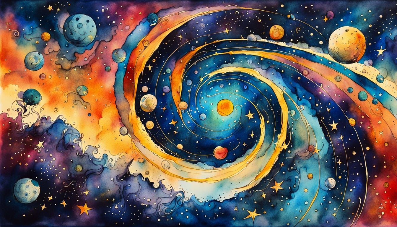 Swirling through space