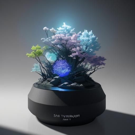 Abstract Light and Shadow in 3D Anime Style