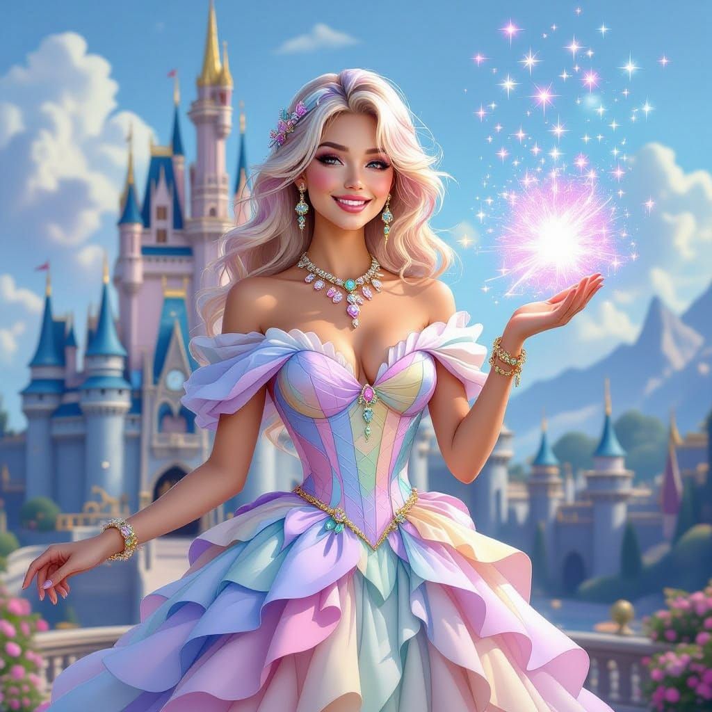 Pastel Enchantress Radiates Magical Light