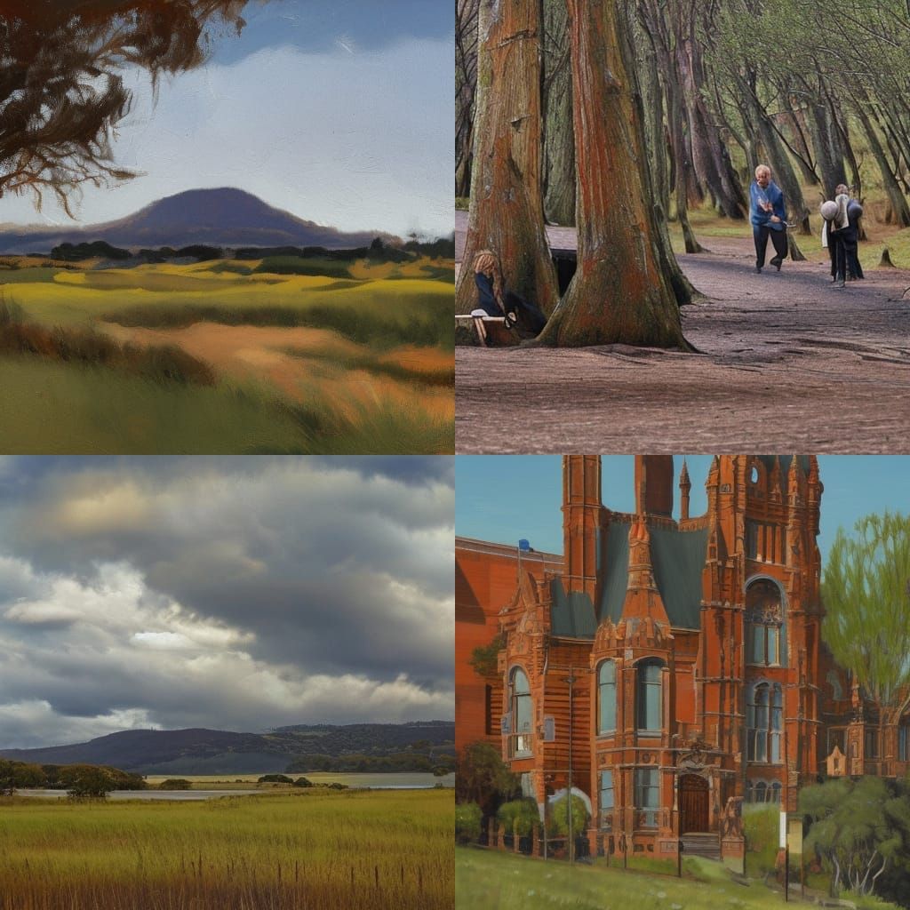 Surreal Landscape in Visionary Style