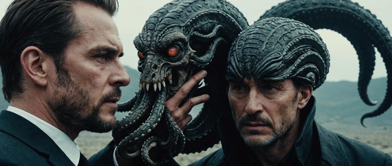 Cthulhu Whispers Madness: A Dramatic Film Still