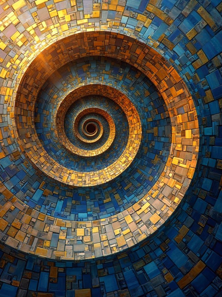 Golden Spirals in Harmonious Dance