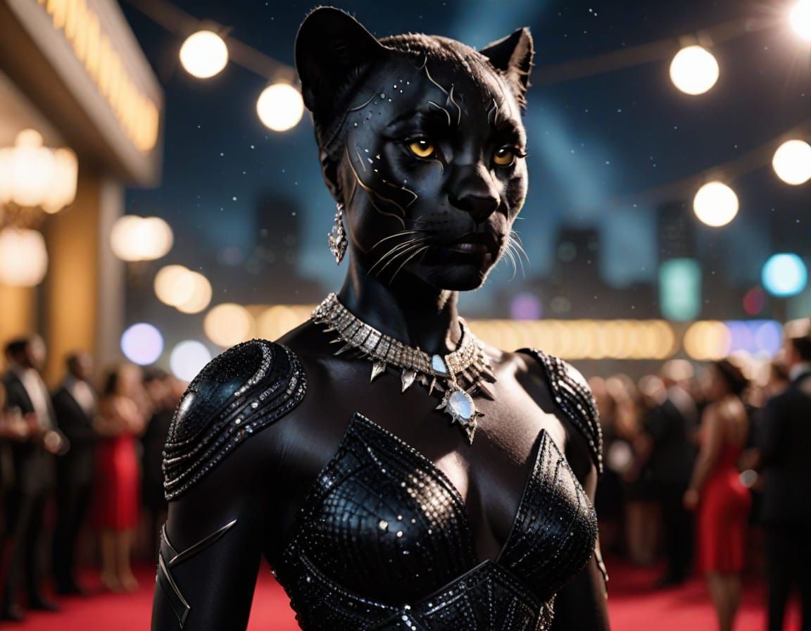 Glamorous Black Panther Star Shines on the Red Carpet