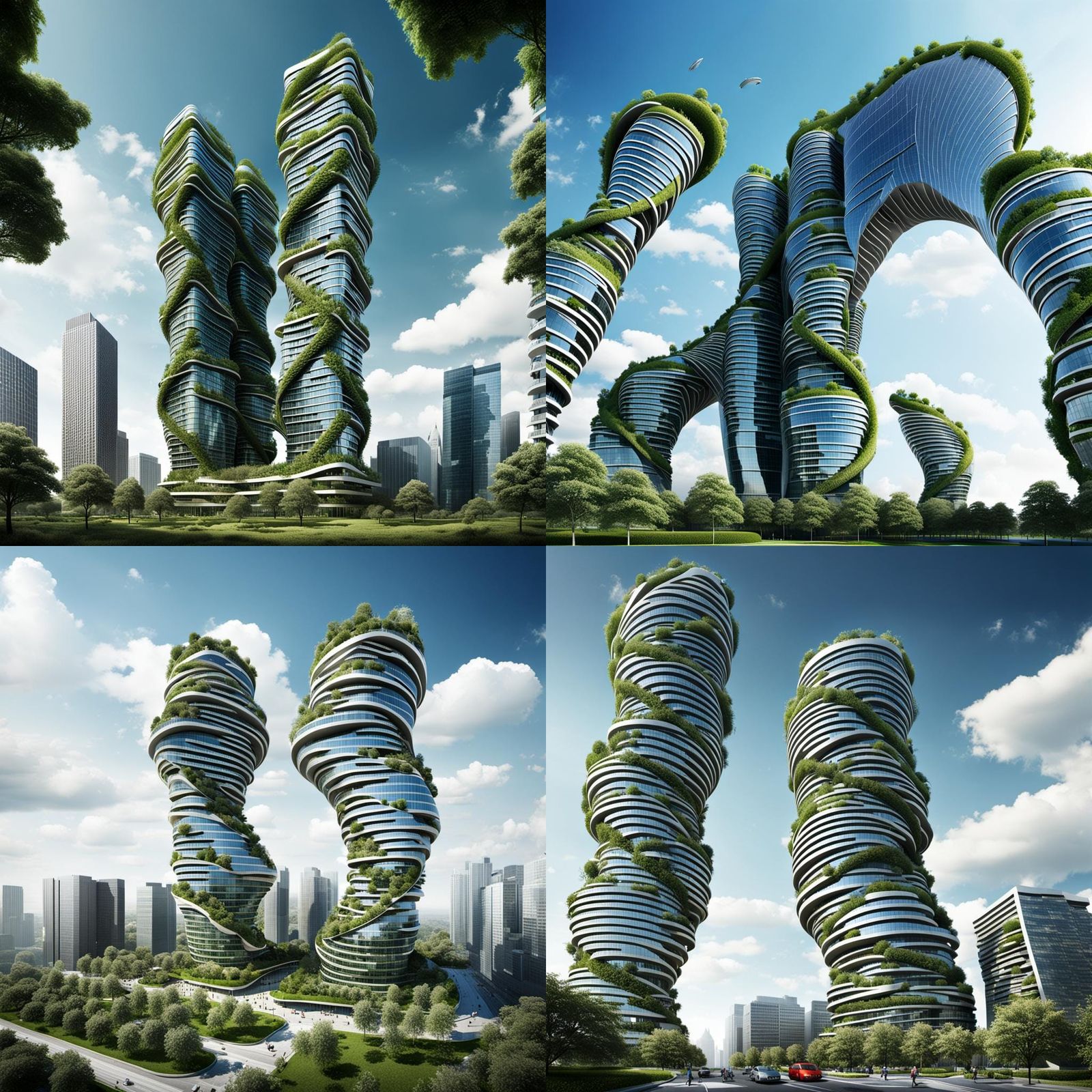 Organic Futuristic Skyscraper Design