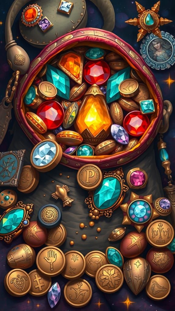 Mysterious Bag Overflowing with Ancient Treasures