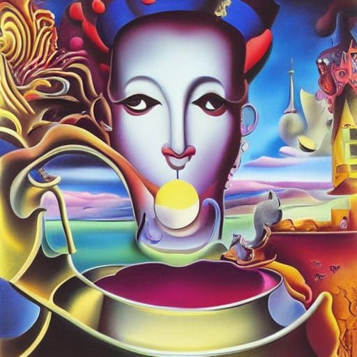 Surreal Girl Creates Joyful Circus, Anime Style