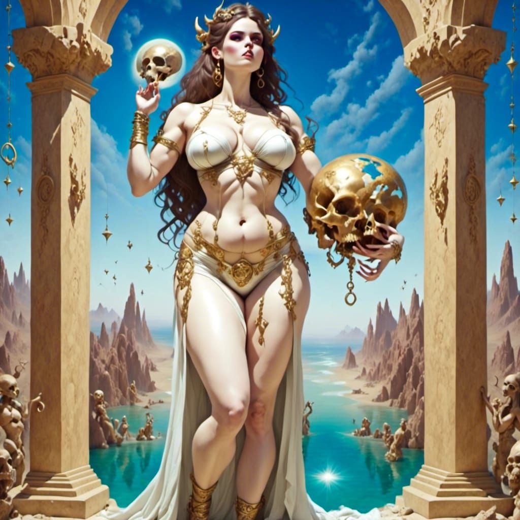 Aphrodite Goddess in Animation Style