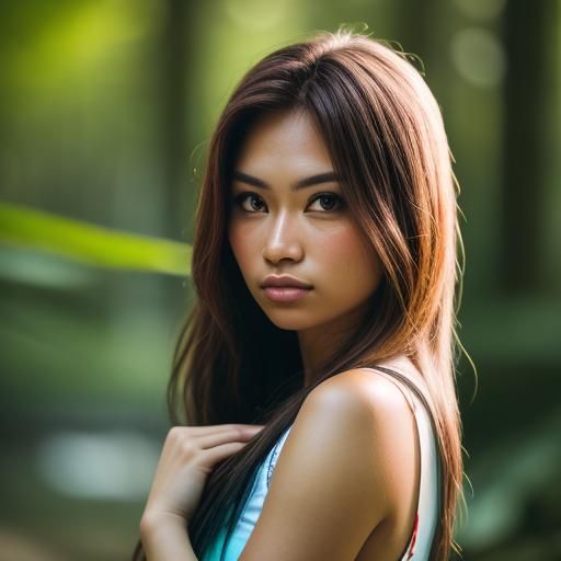 Beach Babe in Wild Forest: Professional Photography