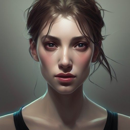 Cancer Portrait in Hyperdetailed Splash Art Style