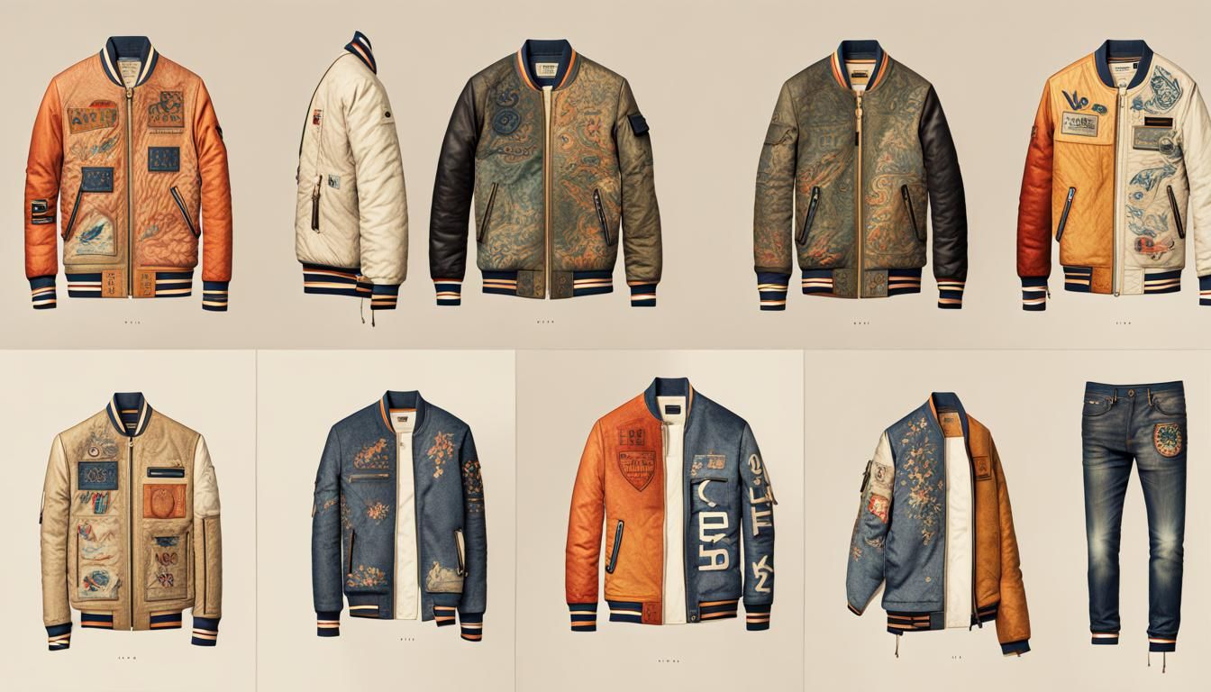 Embroidered Dutch Jacket with Square Art Design