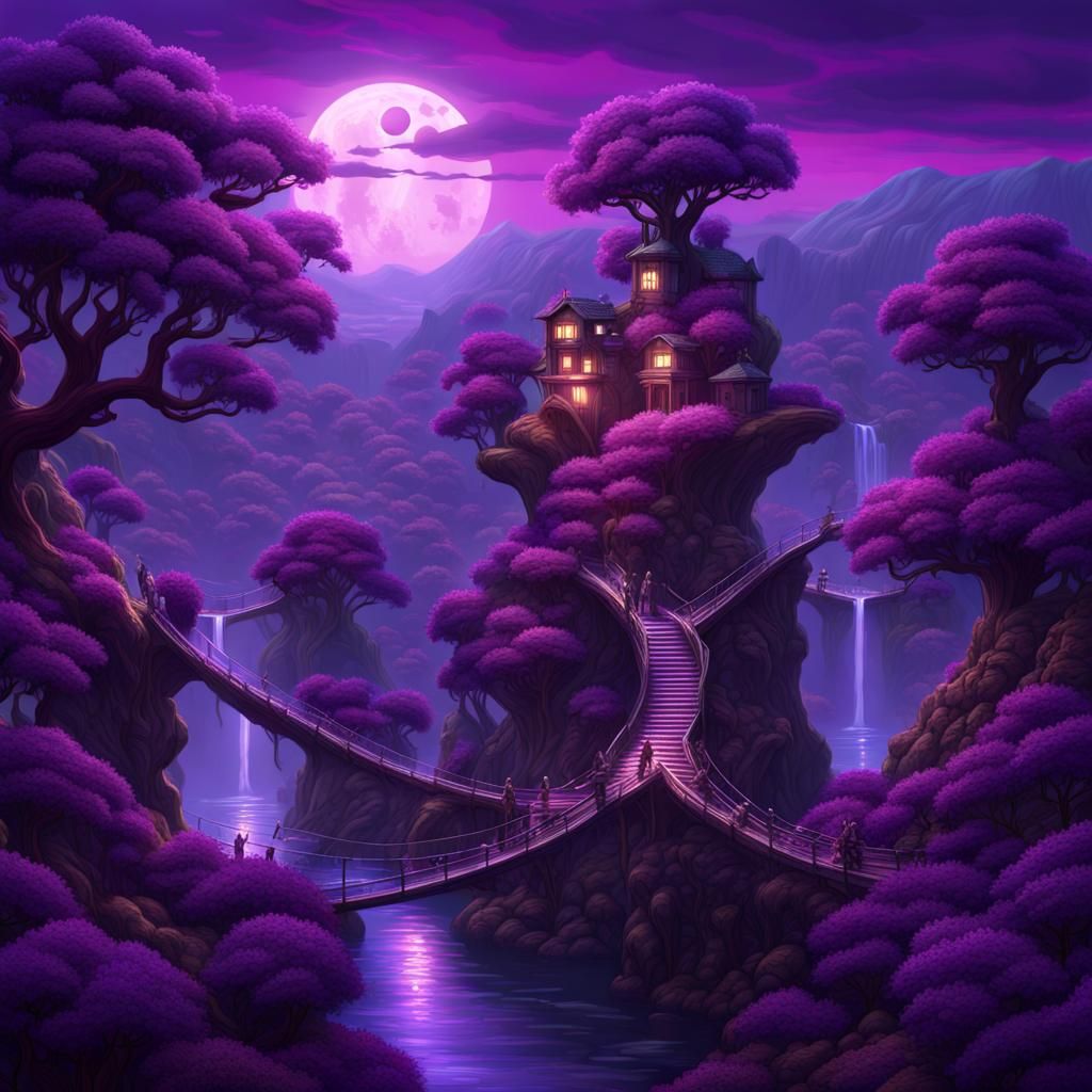 Purple Dragon World: Dark Fantasy Concept Art