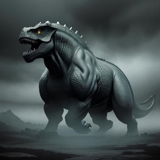 Manga Caveman Battles Dinosaur in Primeval Forest