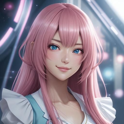 Anime Girl 3D Concept Art in WLOP Aesthetic