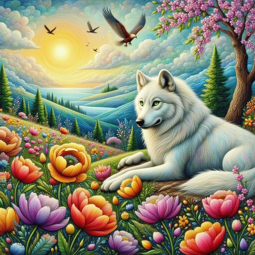 White wolf
