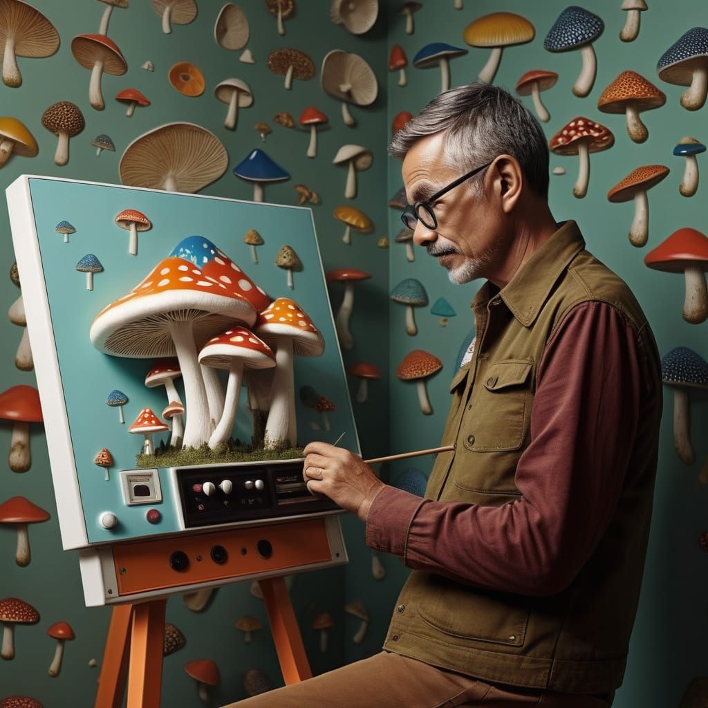 Surreal Hyperreal Sculpture with Whimsical Indonesian-Inspir...