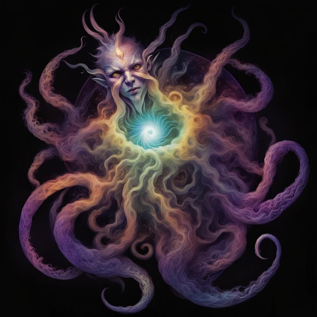 Lovecraftian Deity Materializes as Cosmic Nebula