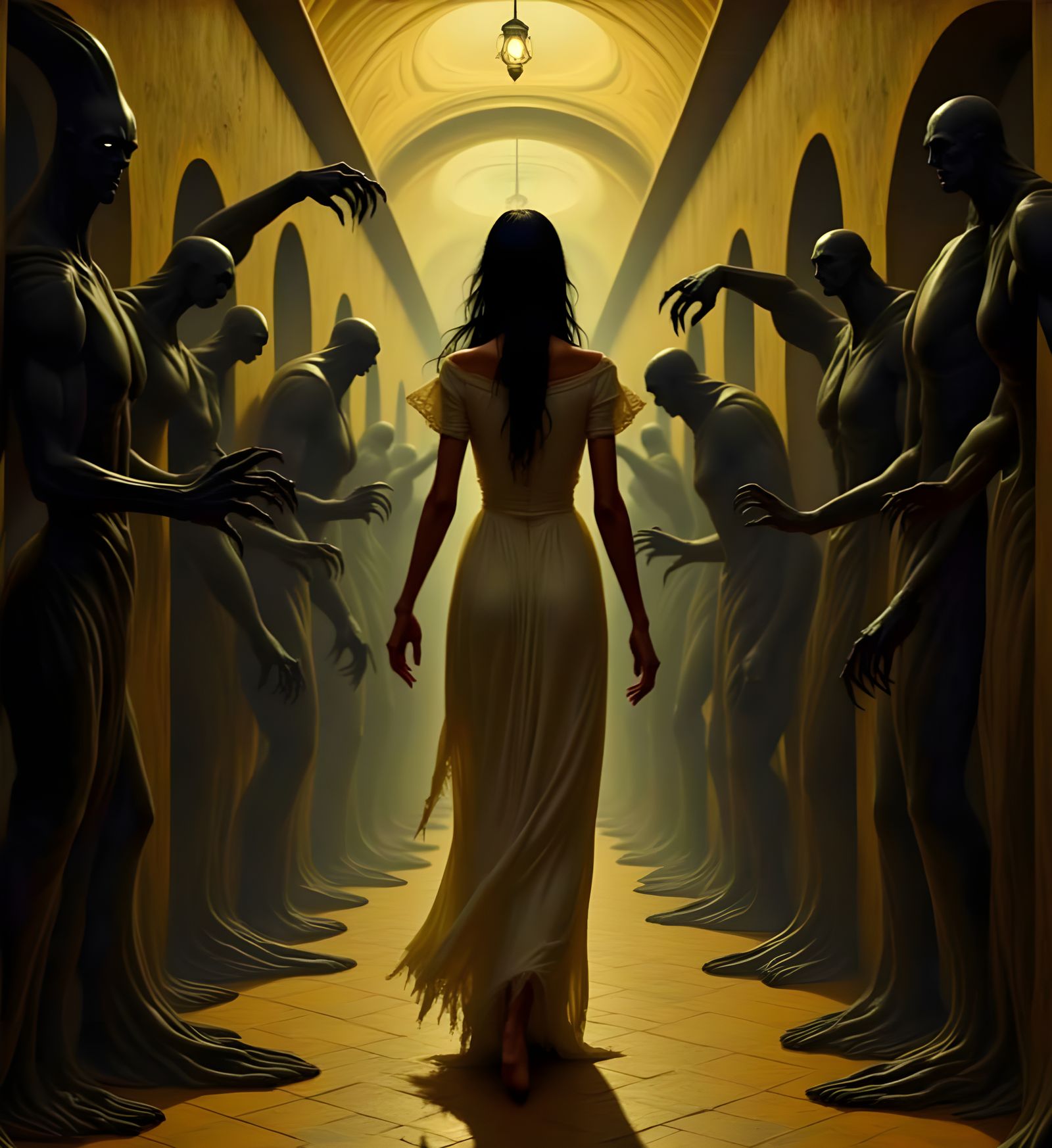 The woman in the Gauntlet