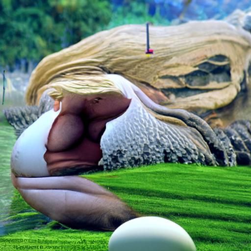 Humorous Image: Voluptuous Donald Trump Golfing