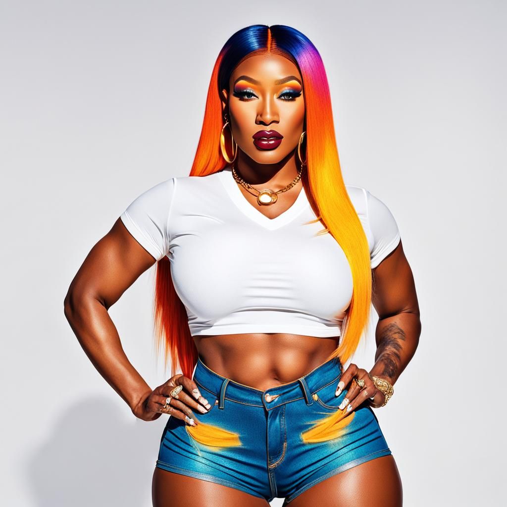 Glamorous Pop Art Portrait of Confident Woman