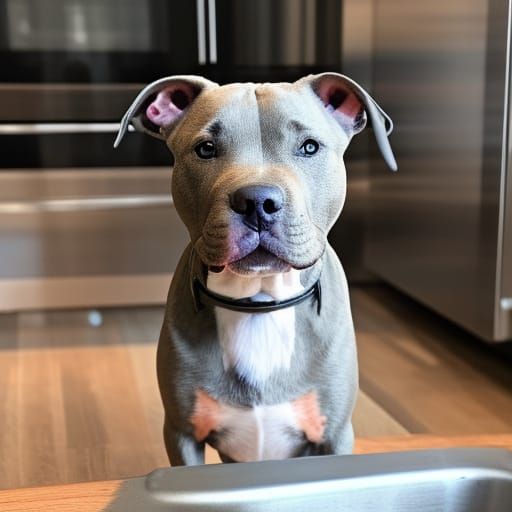 Blue Nose Pitbull Terrier's Messy Day