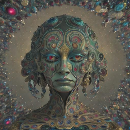 Psychedelic Television in Surreal 3D CGI Style