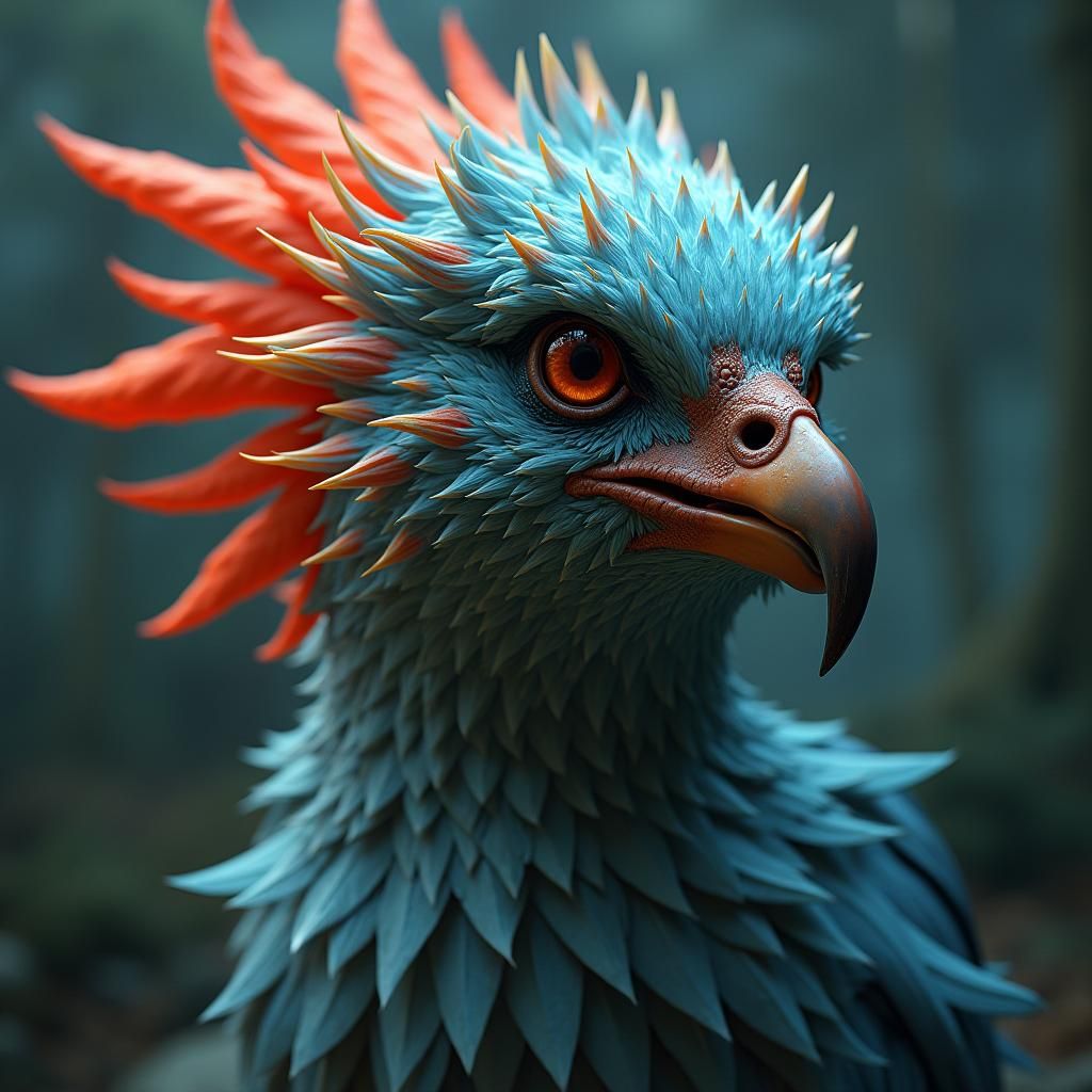 Avian Vet Office in Detailed Matte Painting Style