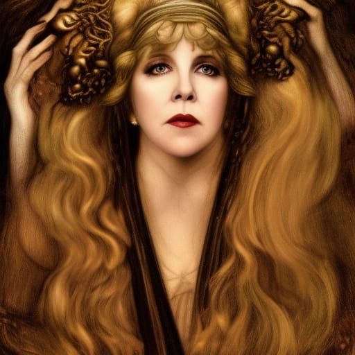 Stevie Nicks in Silent Film, Rossetti Style