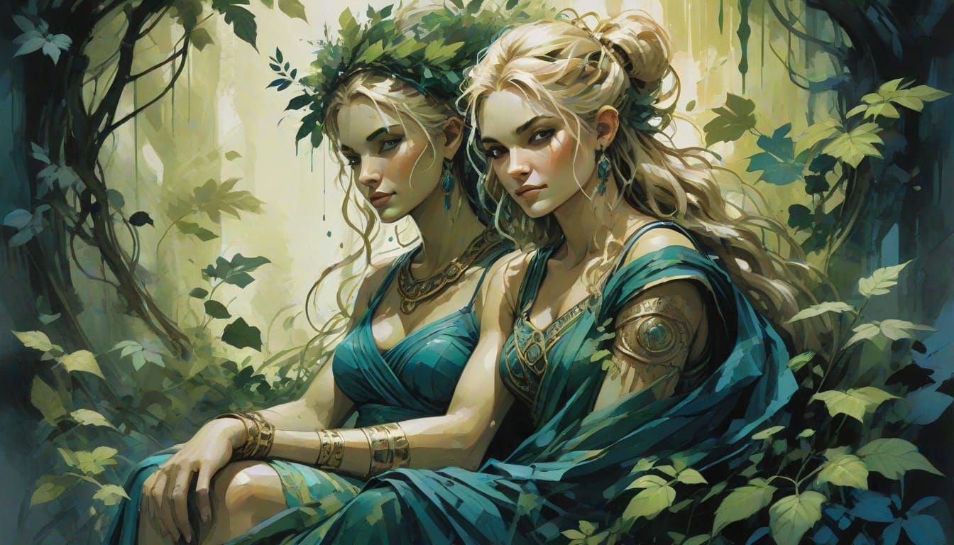 Ancient Goddess of the Greenwood Throne