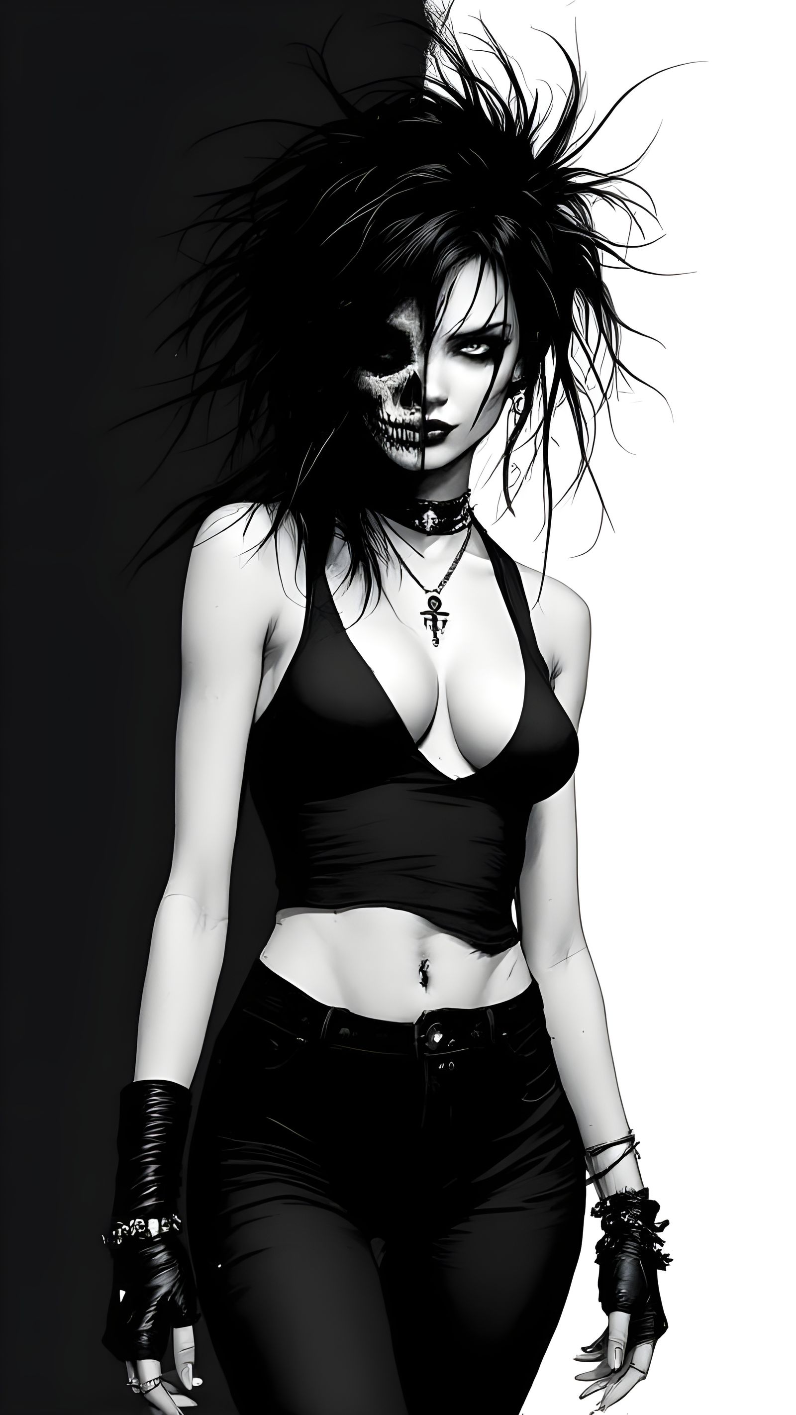 Death Portrait in Comic Book Art Style