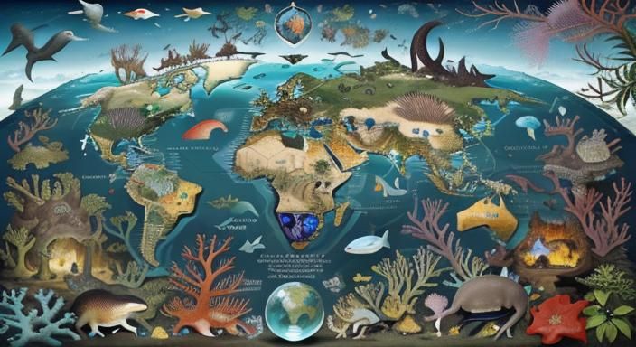 Biopunk Hellscape Map with Thriving Life